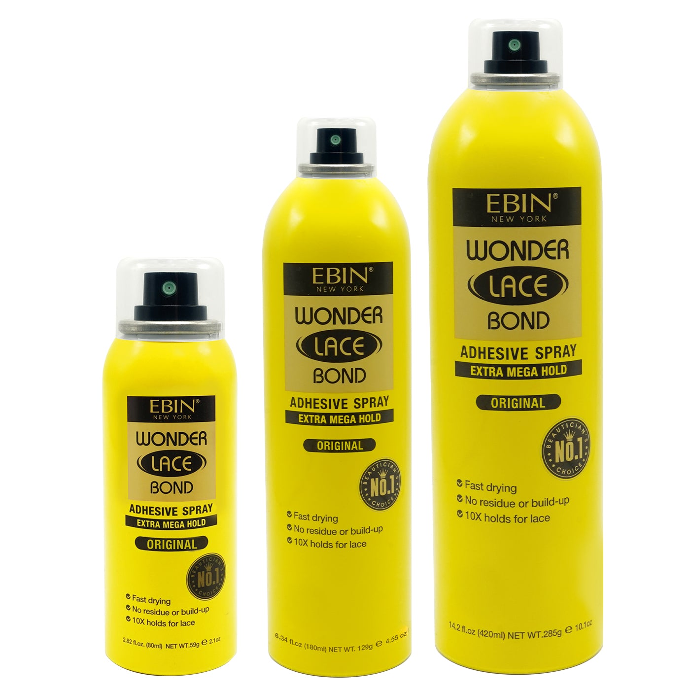 Ebin Wonder Lace Bond Adhesive Spray – NY Hair & Beauty Warehouse Inc.